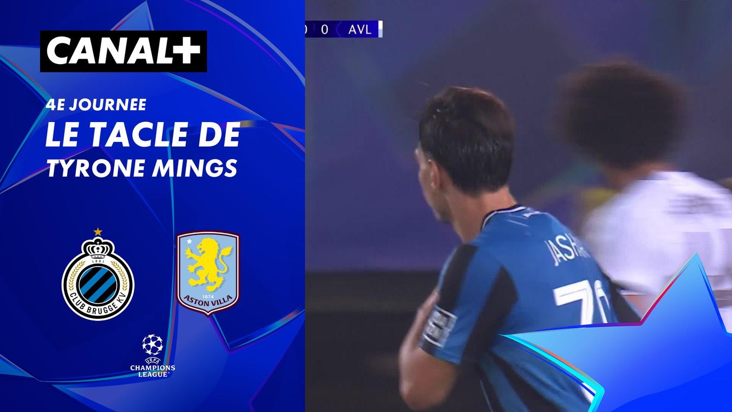 Le tacle de Tyrone Mings contre Bruges (36')