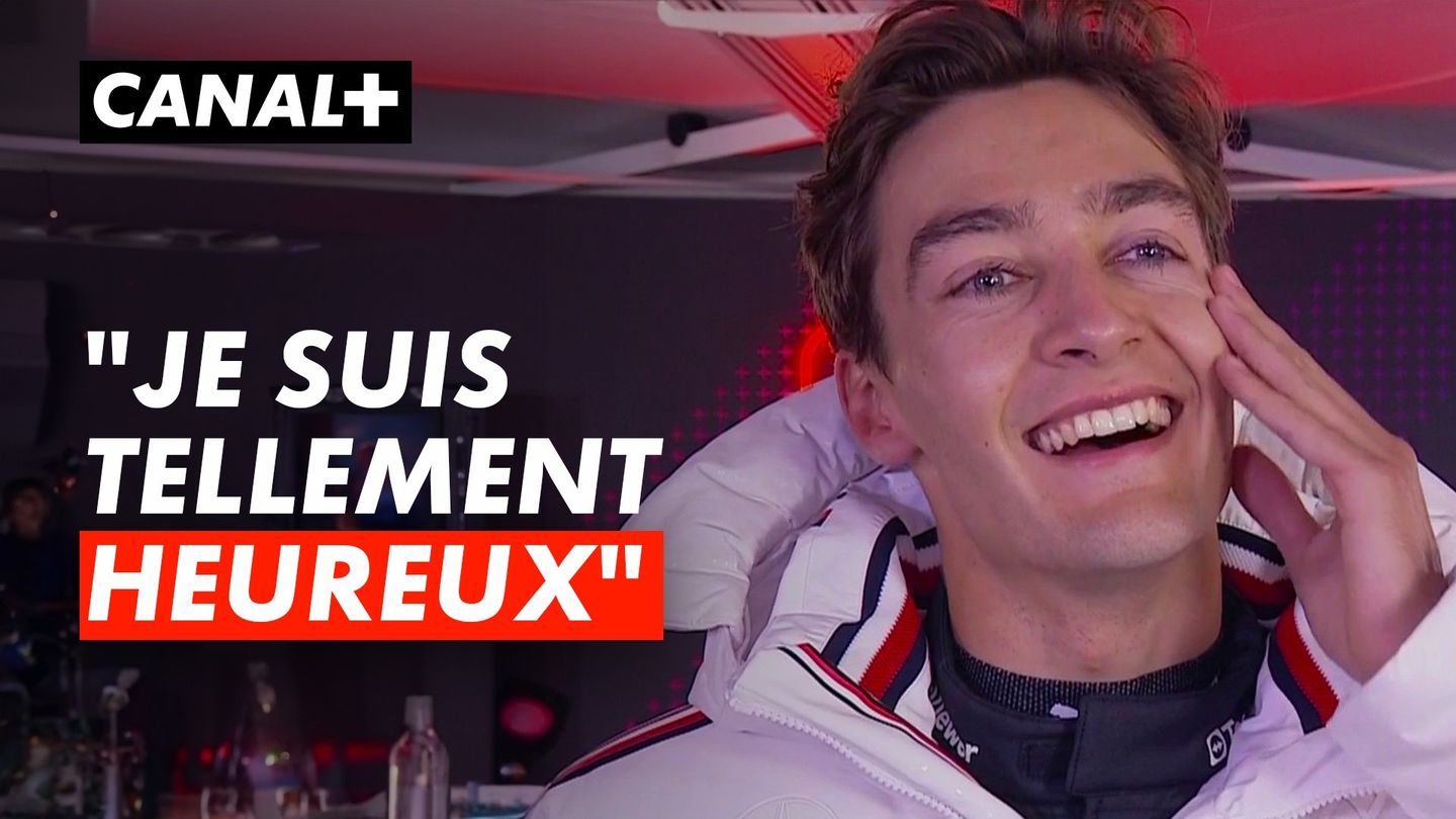 La joie de George Russell après sa victoire au Grand Prix de Las Vegas