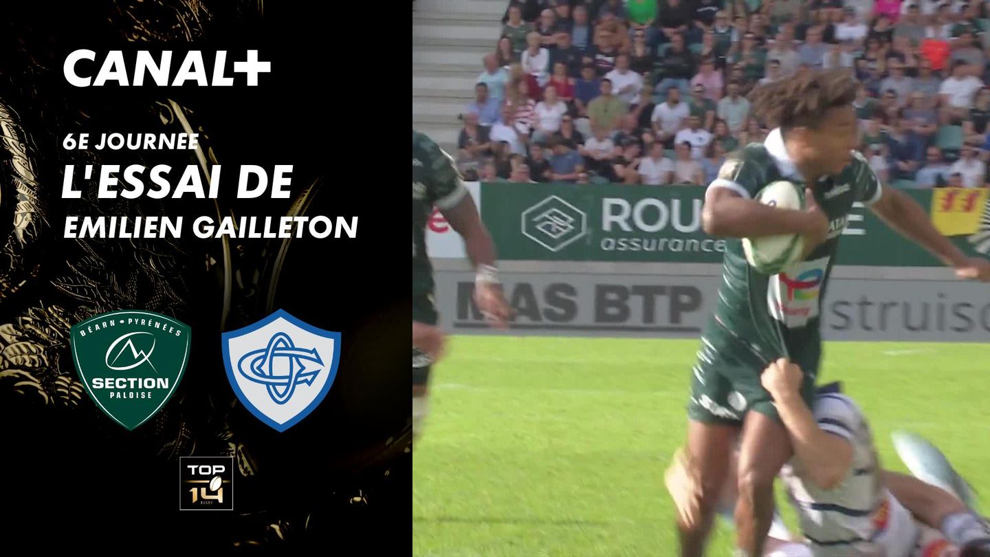 L'essai de Emilien Gailleton contre Castres