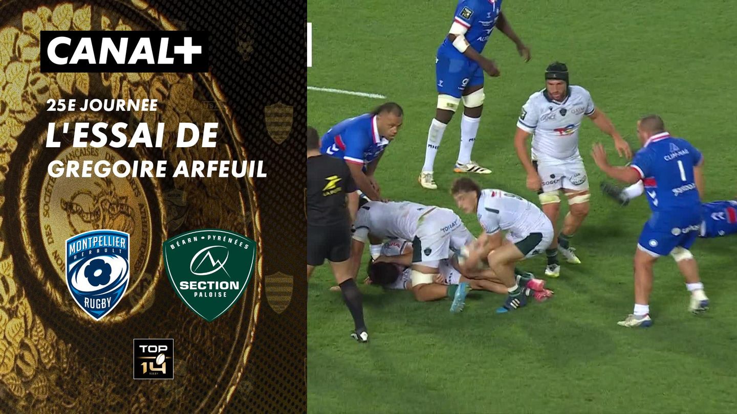 L'essai de Gregoire Arfeuil contre Montpellier