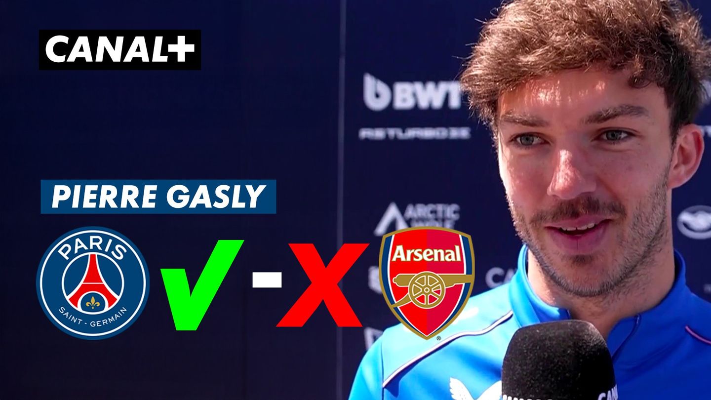 Le pronostic de Pierre Gasly pour la finale PSG - Arsenal