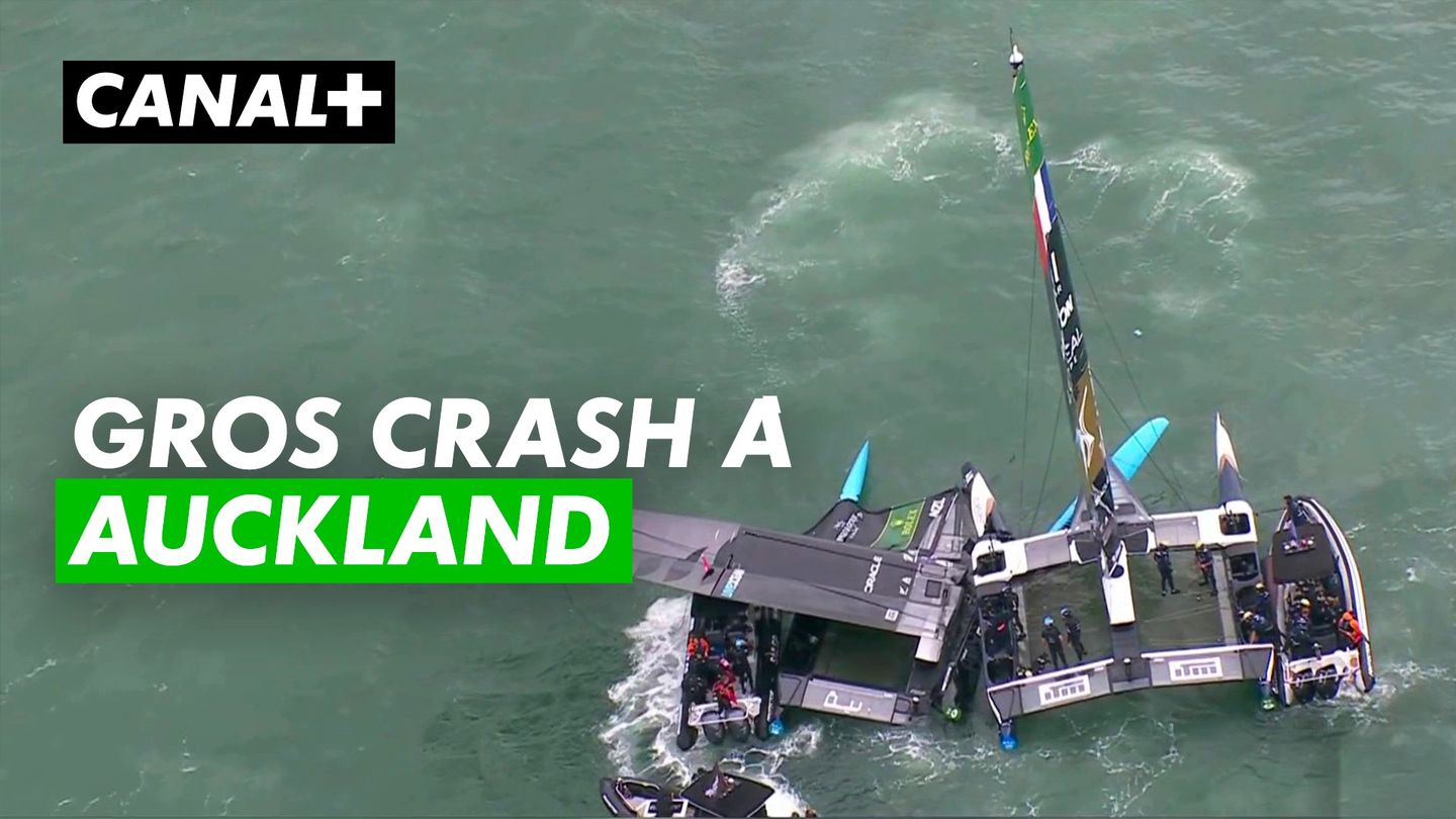 Sail GP Auckland - Crash entre les bateaux français et néo-zélandais