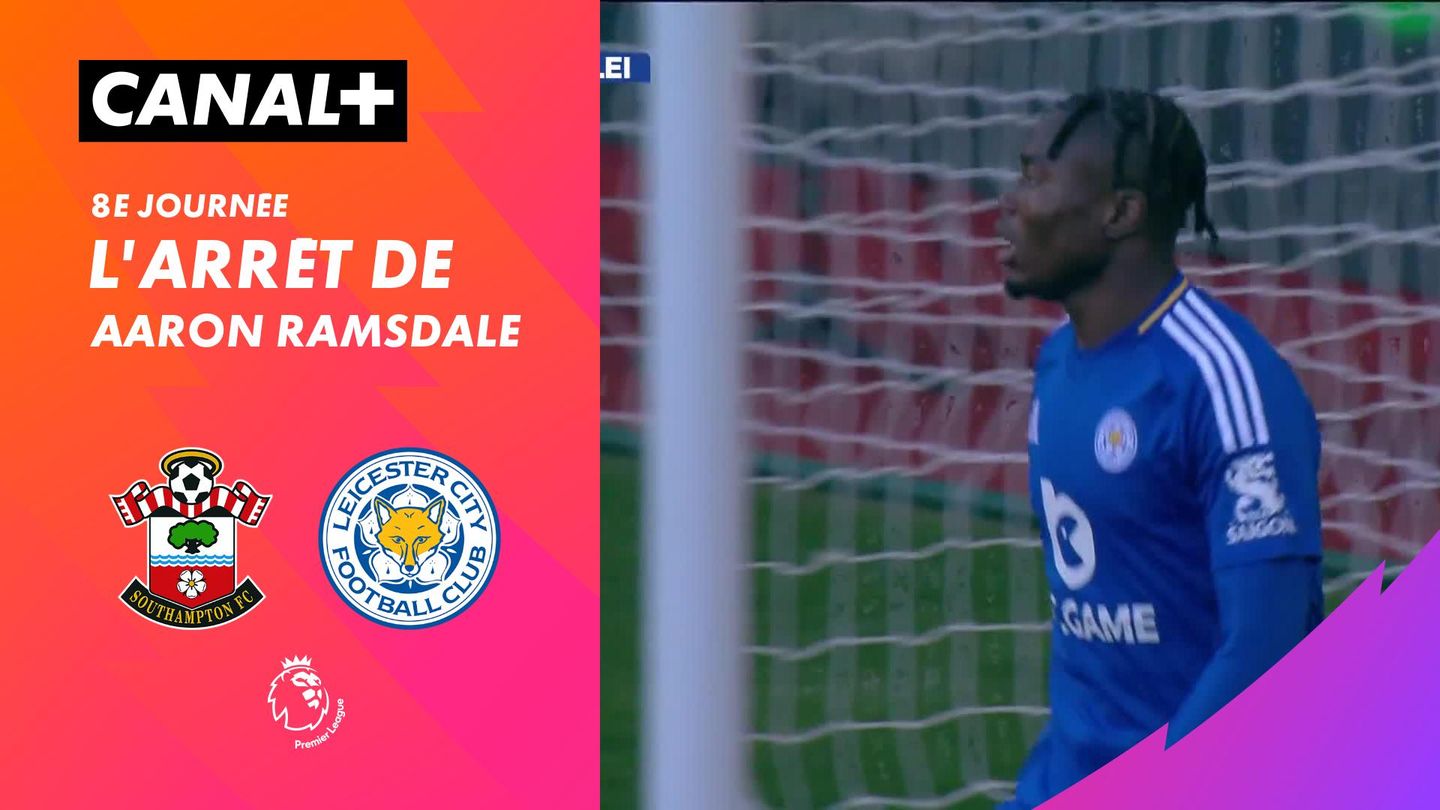 L'arrêt de Aaron Ramsdale contre Leicester (72')