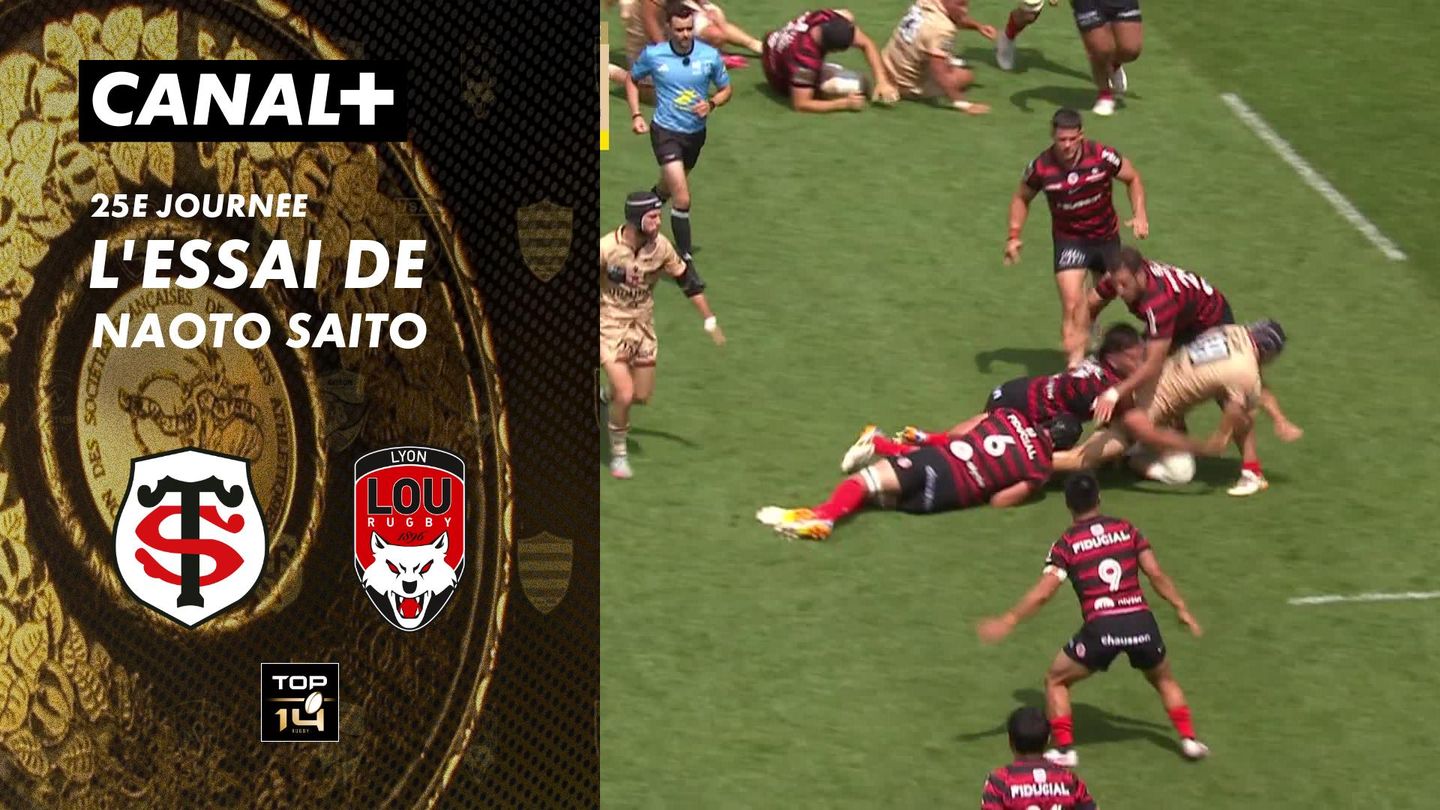 L'essai de Naoto Saito contre Lyon