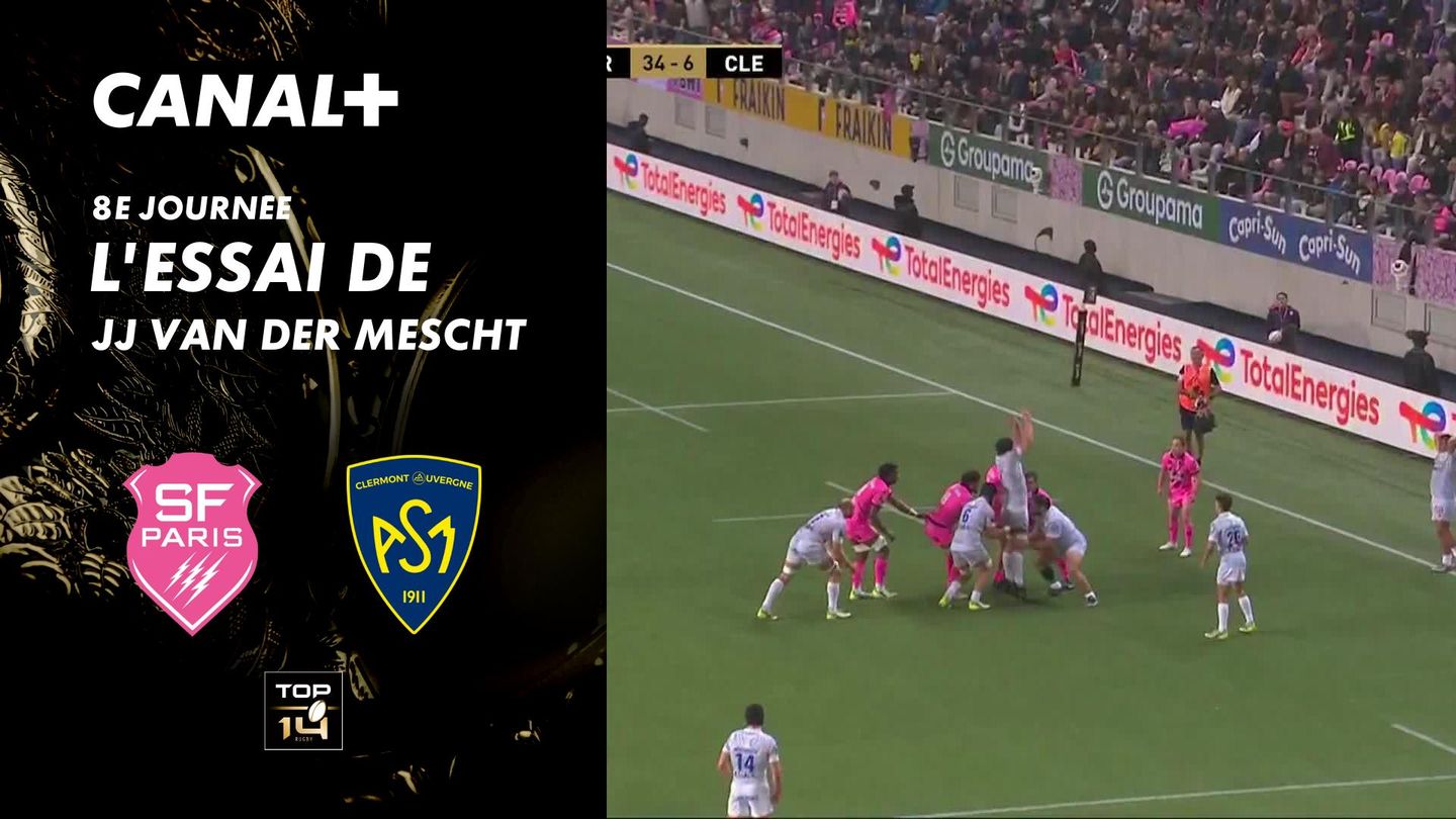 L'essai de JJ van der Mescht contre Clermont