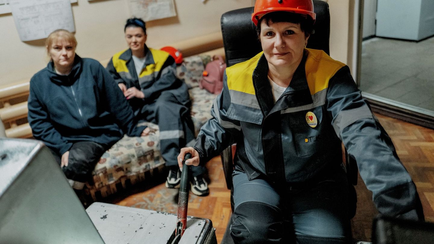 Des Ukrainiennes dans les mines de charbon