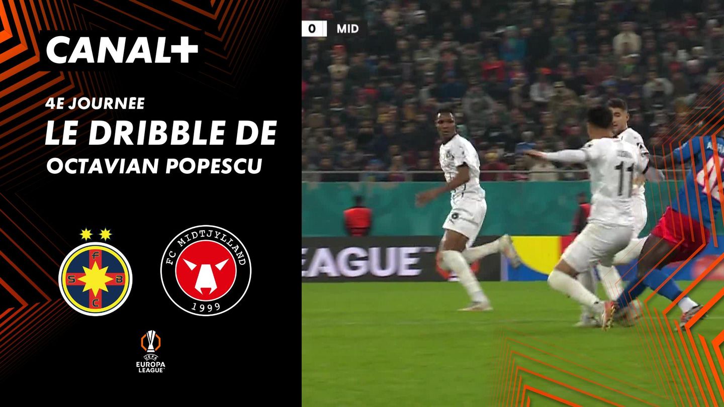 Le dribble de Octavian Popescu contre FC Midtjylland (77')