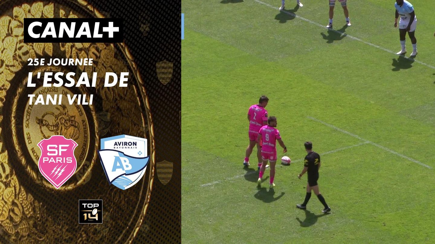 L'essai de Tani Vili contre Bayonne