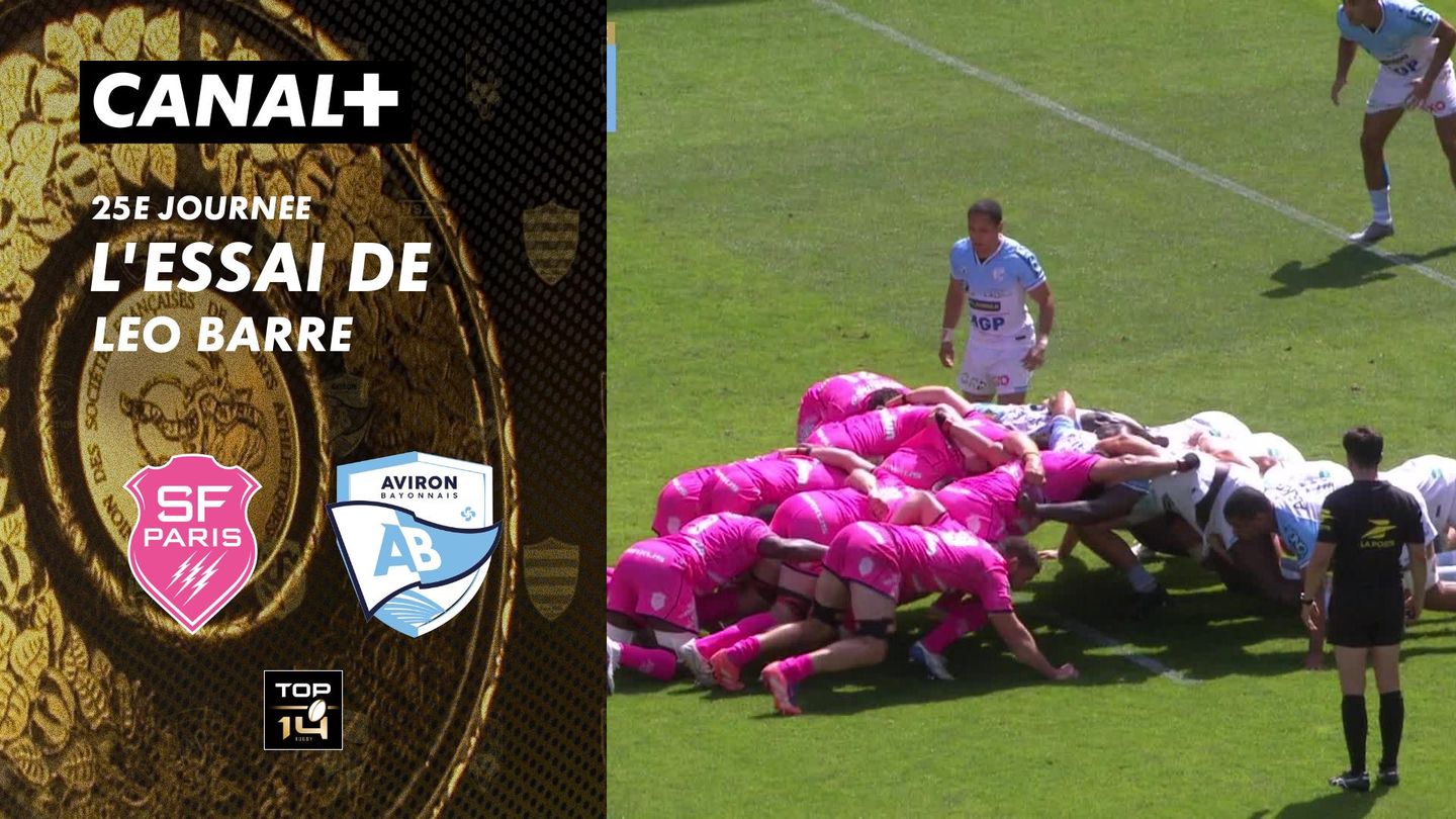 L'essai de Leo Barre contre Bayonne