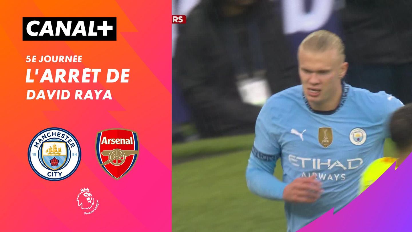 Le arrêt de David Raya contre Man City (59')