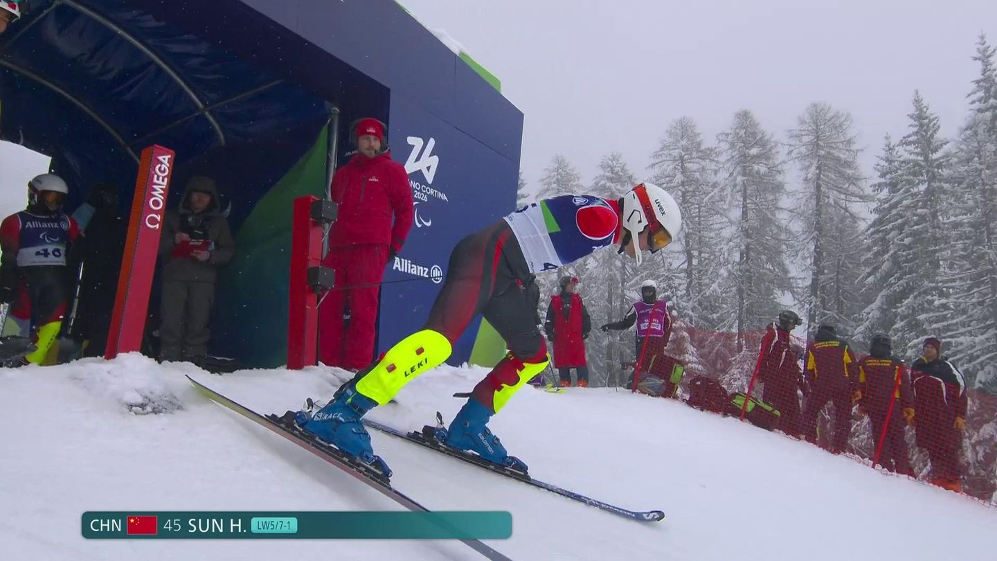 Para ski alpin - Slalom , qualifications , hommes