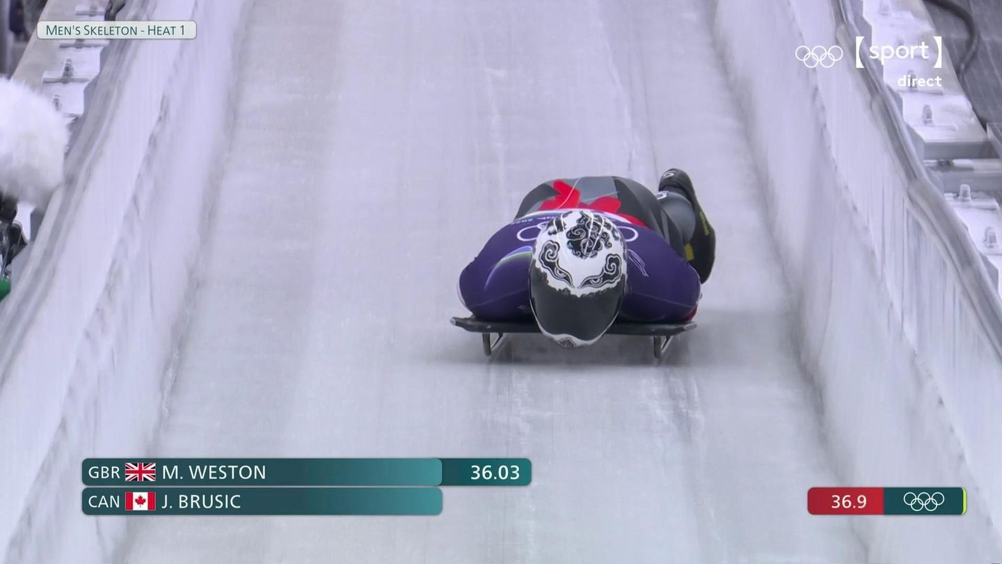 Skeleton. 1re manche messieurs