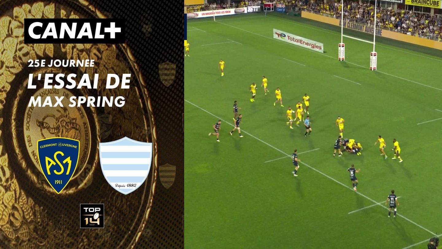 L'essai de Max Spring contre Clermont