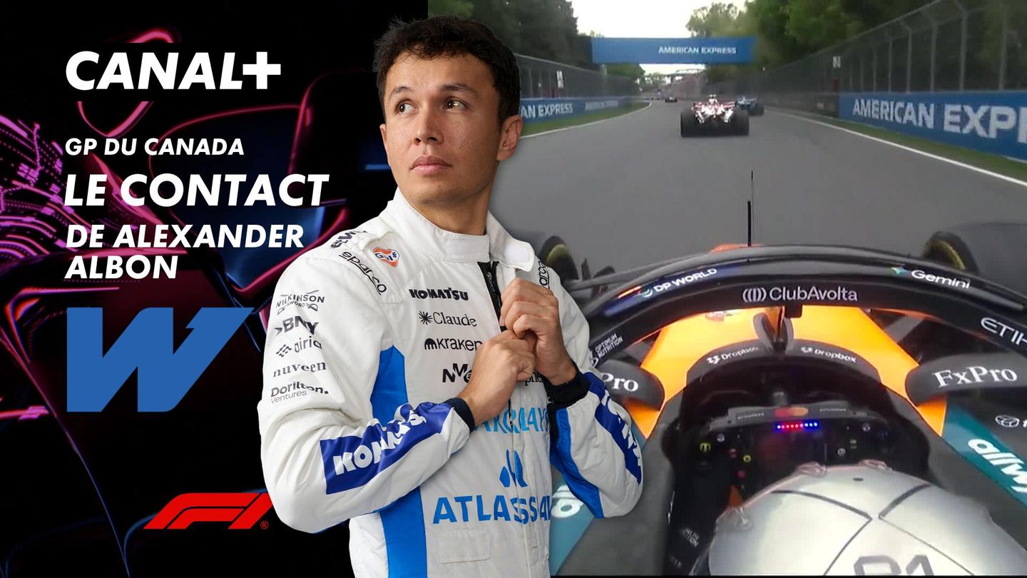  Le contact de Alexander Albon au Grand Prix du Canada- 53e tour - 13e tour