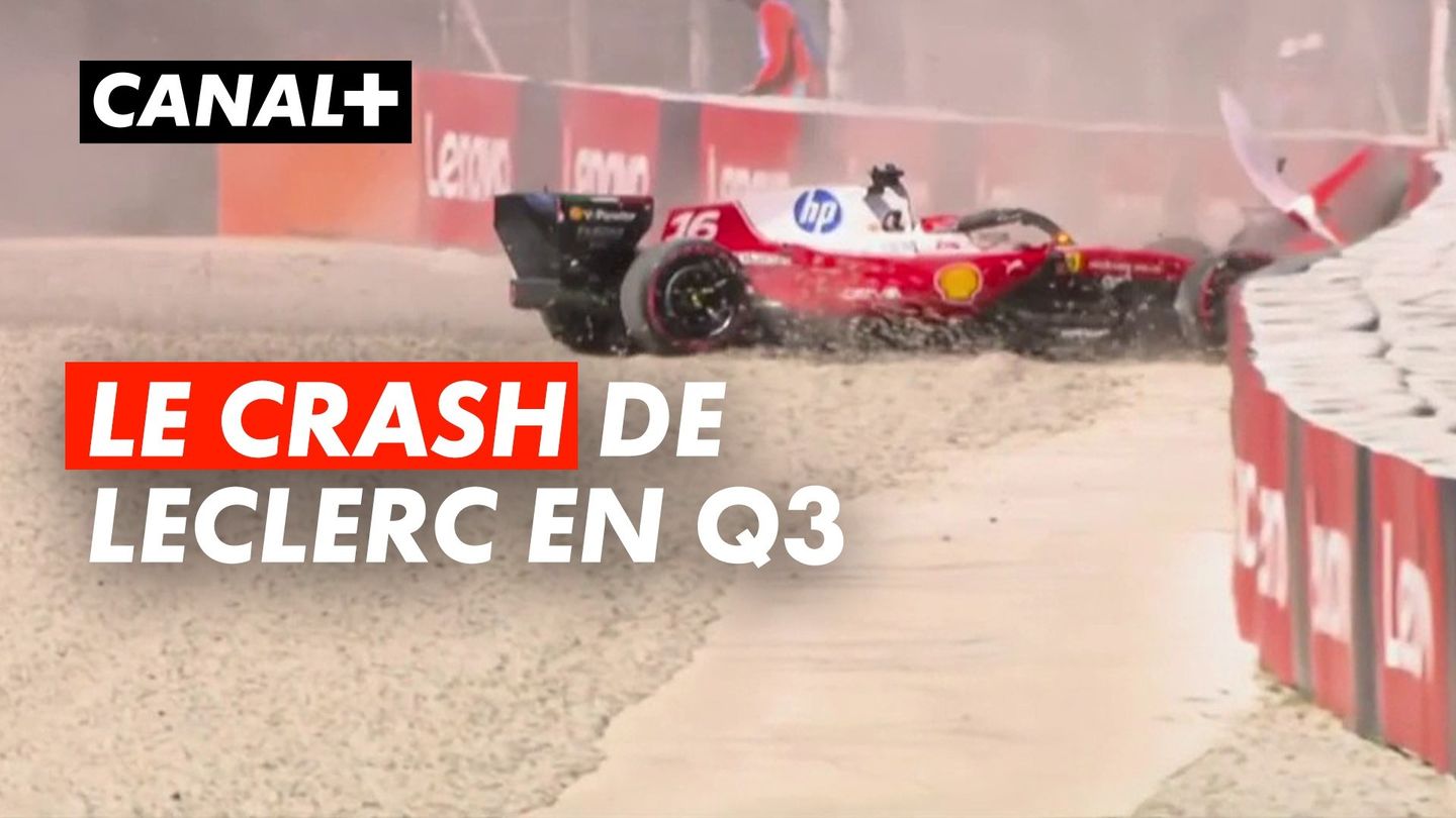 F1 : Charles Leclerc dans le mur lors des qualifications du Grand Prix de Barcelone