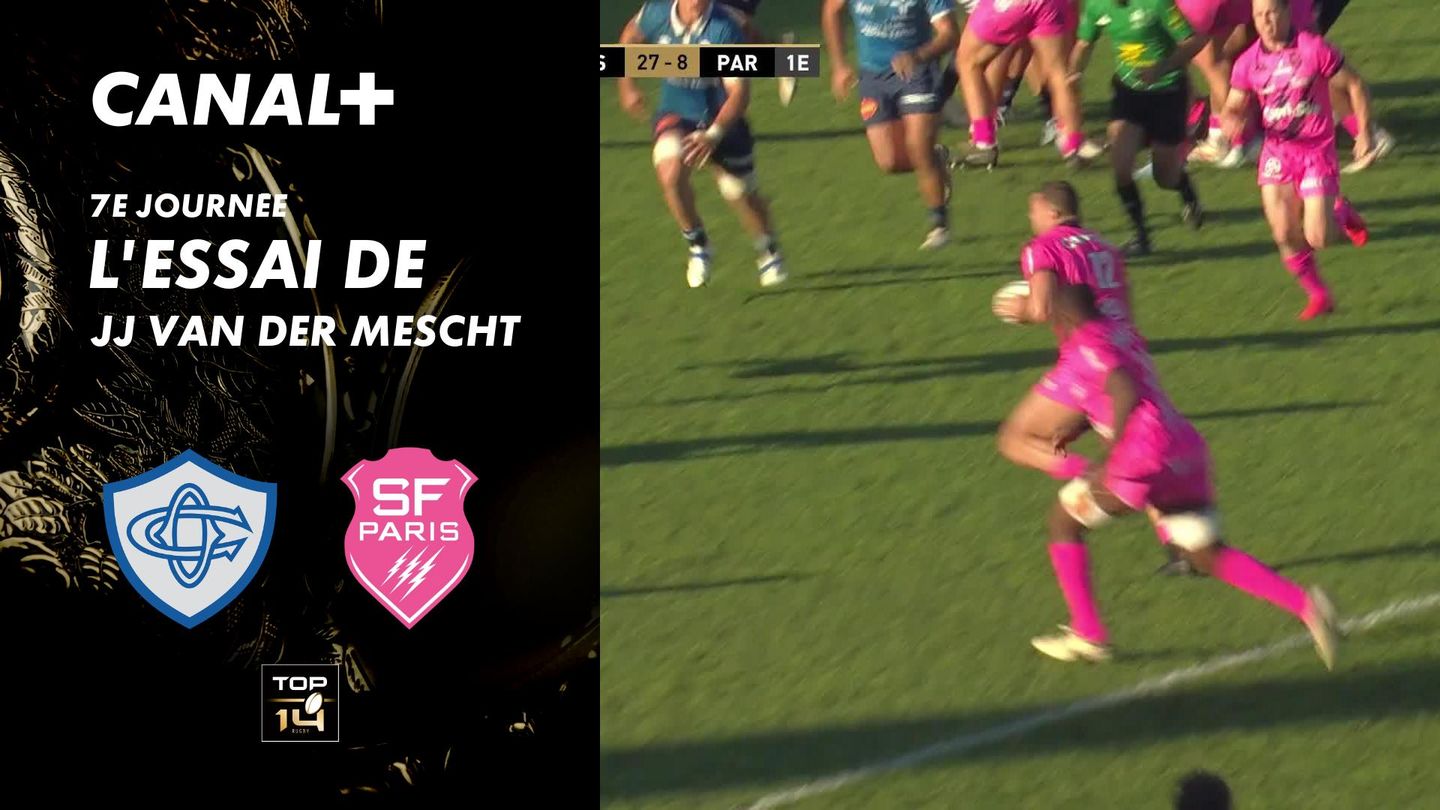 L'essai de JJ van der Mescht contre Castres