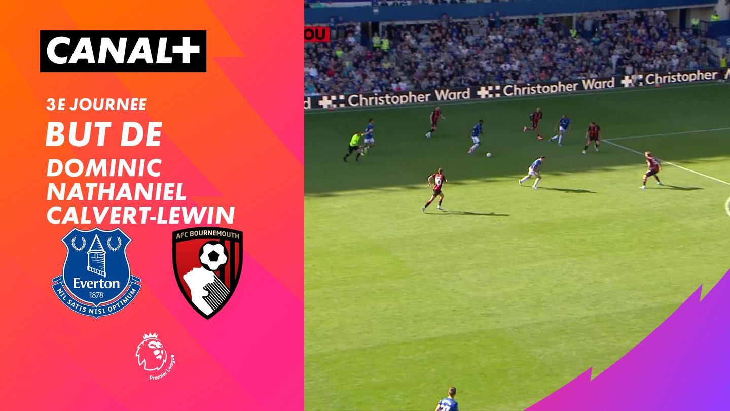 Le but de Dominic Nathaniel Calvert-Lewin contre Bournemouth (57')