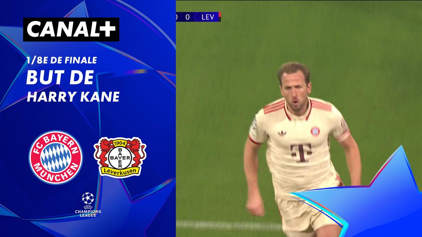 Le but de Harry Kane contre Leverkusen (9')