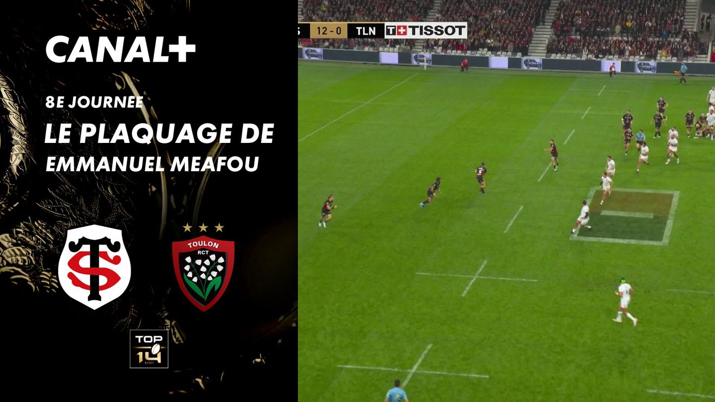 Le plaquage offensif de Emmanuel Meafou contre Toulon