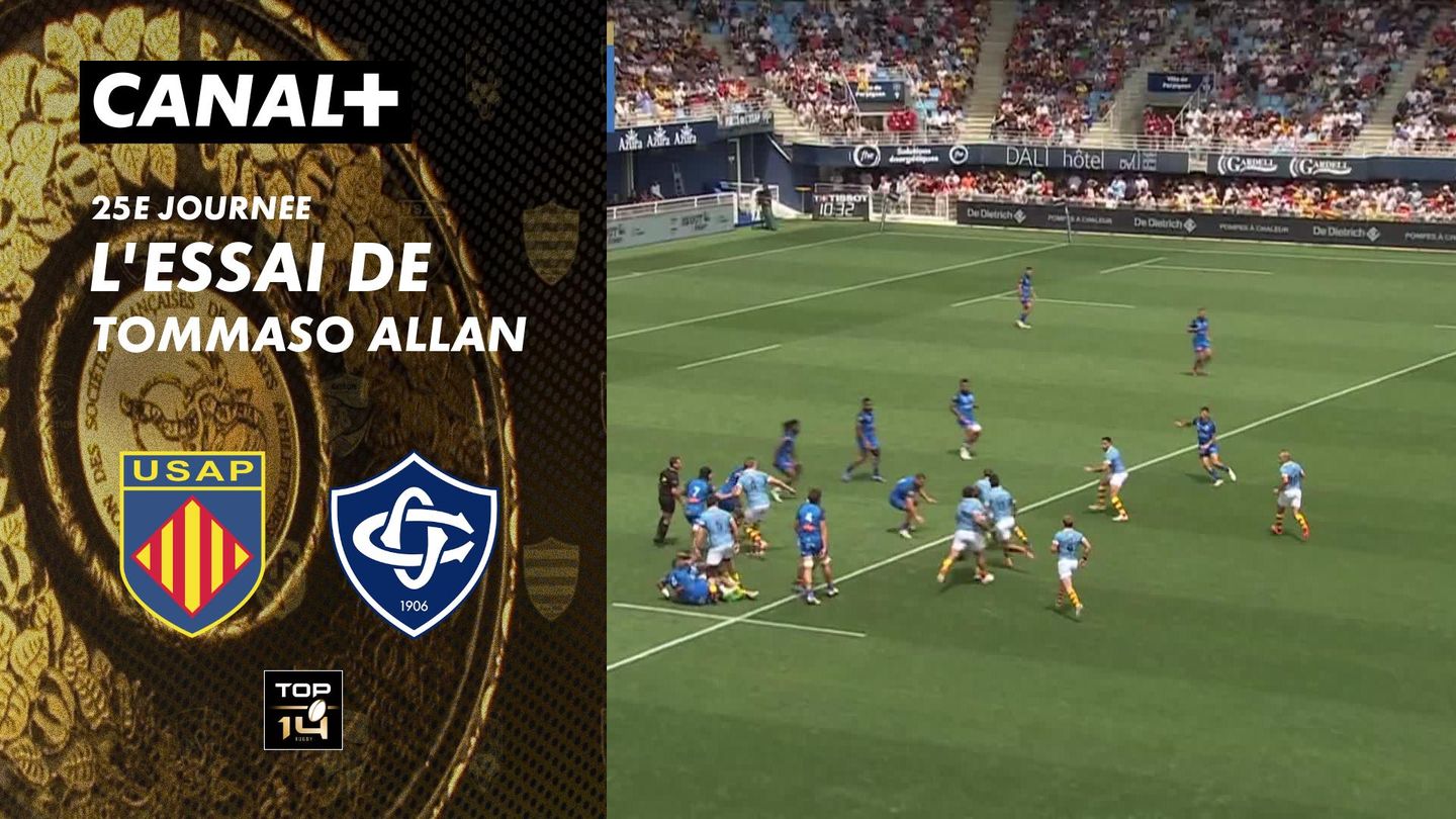 L'essai de Tommaso Allan contre Castres