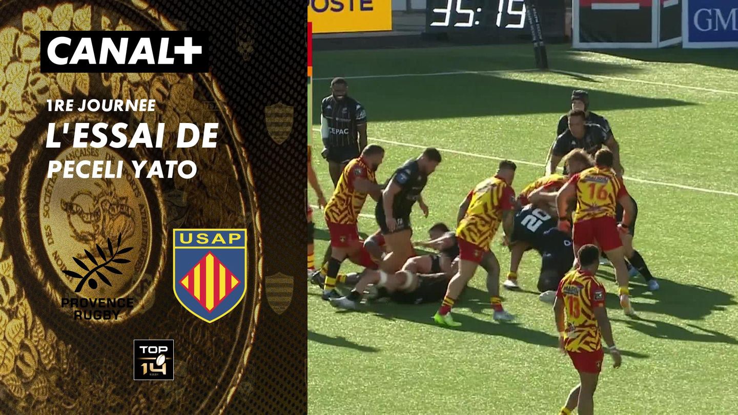 L'essai de Peceli Yato contre Provence Rugby