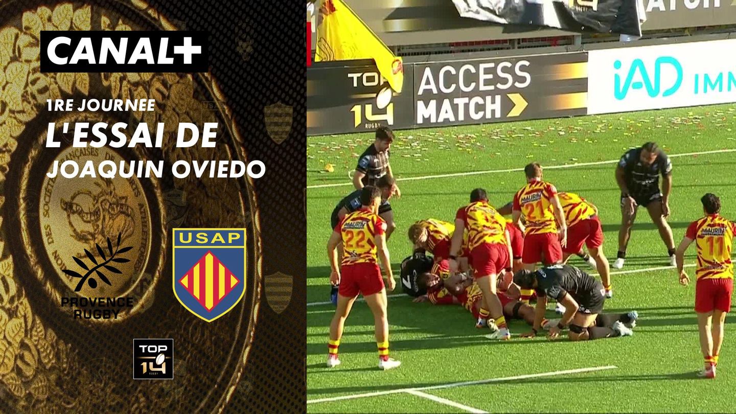 L'essai de Joaquin Oviedo contre Provence Rugby
