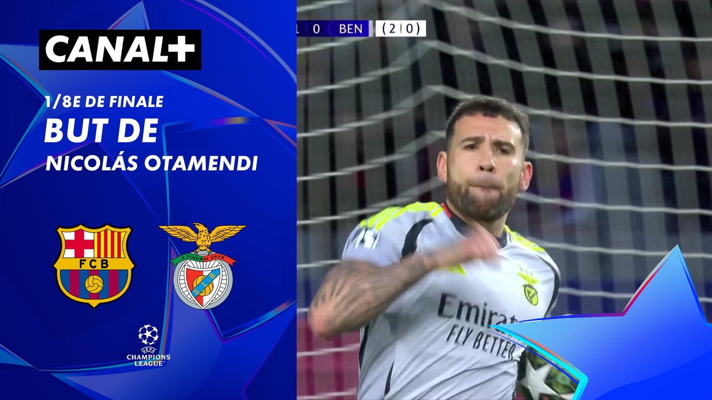 Le but de Nicolás Otamendi contre Barcelone (13')