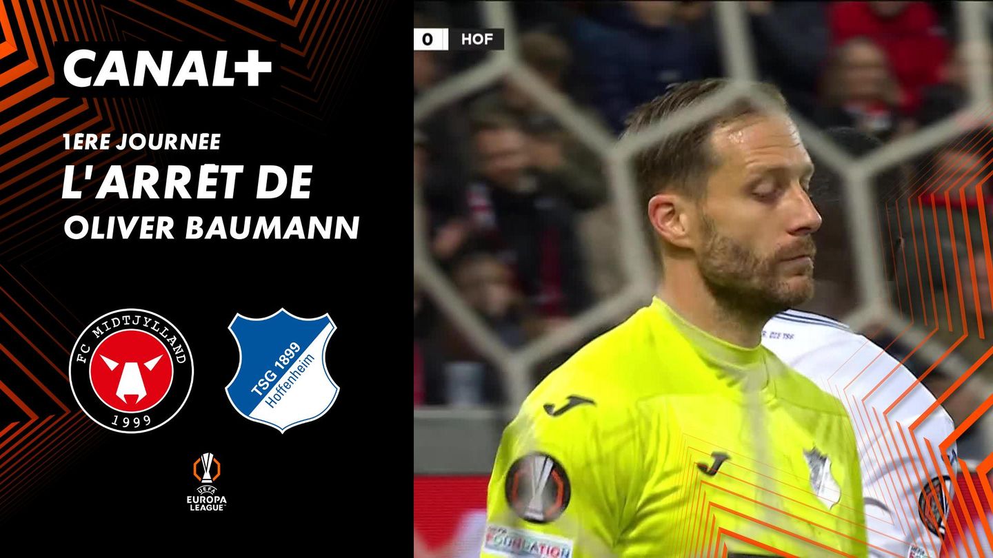 L'arrêt de Oliver Baumann contre FC Midtjylland (45')