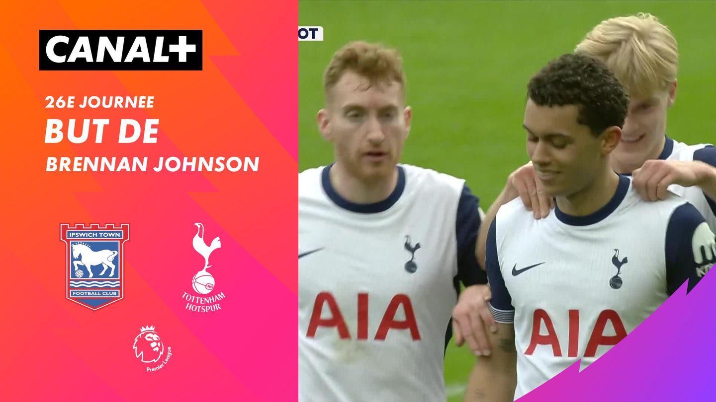 Le but de Brennan Johnson contre Ipswich (26')