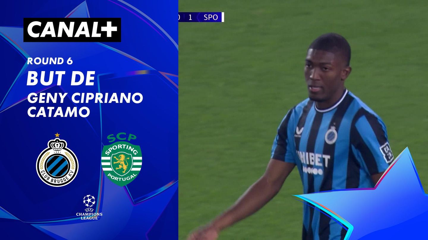 Le but de Geny Cipriano Catamo contre Bruges (3')