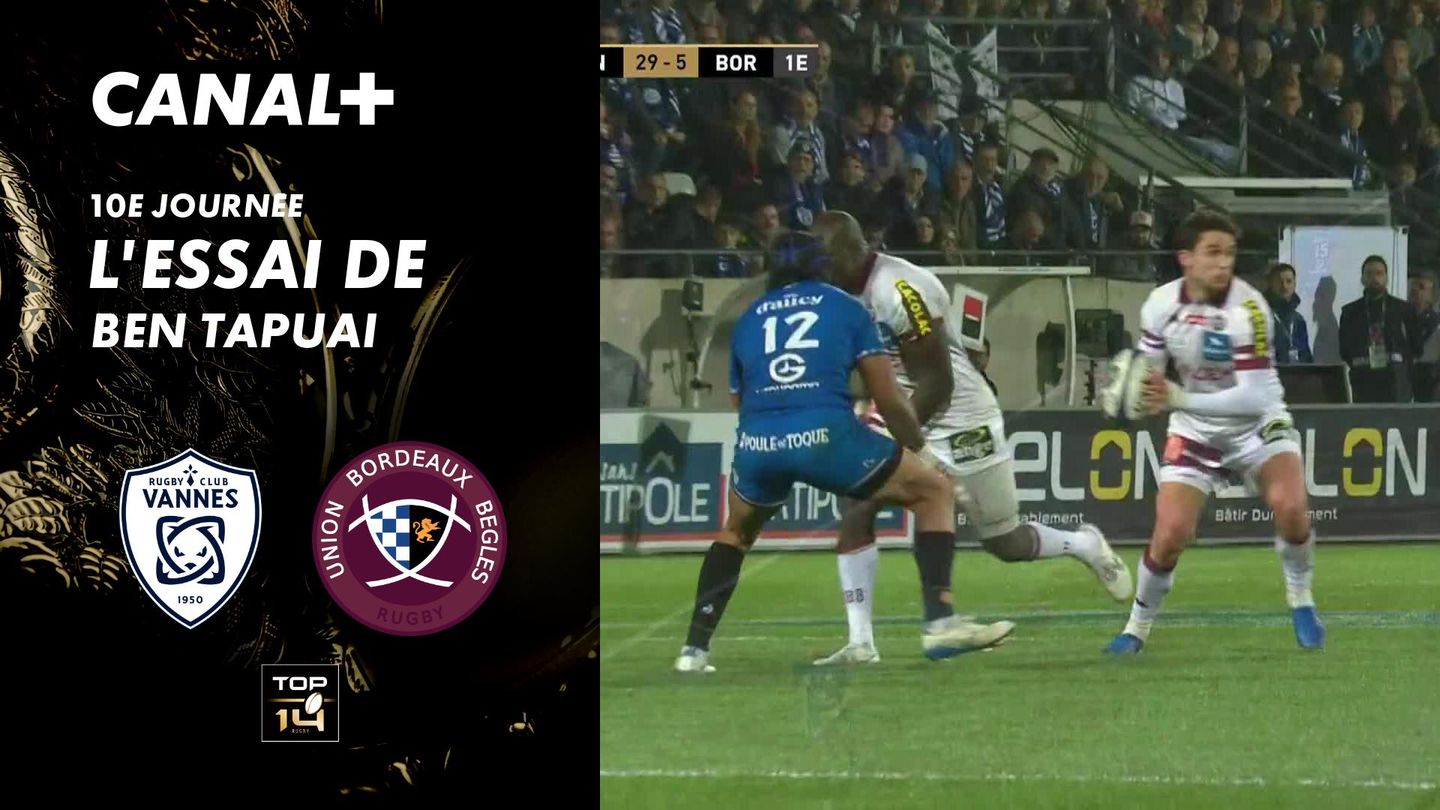 L'essai de Ben Tapuai contre Vannes