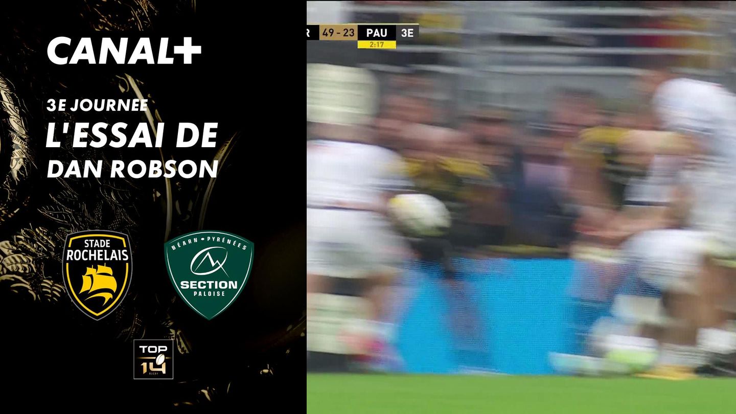 L'essai de Dan Robson contre La Rochelle