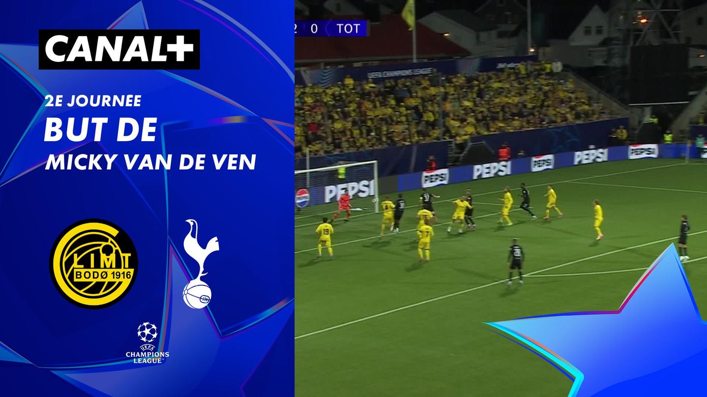 Le but de Micky van de Ven contre Bodø/Glimt (68')