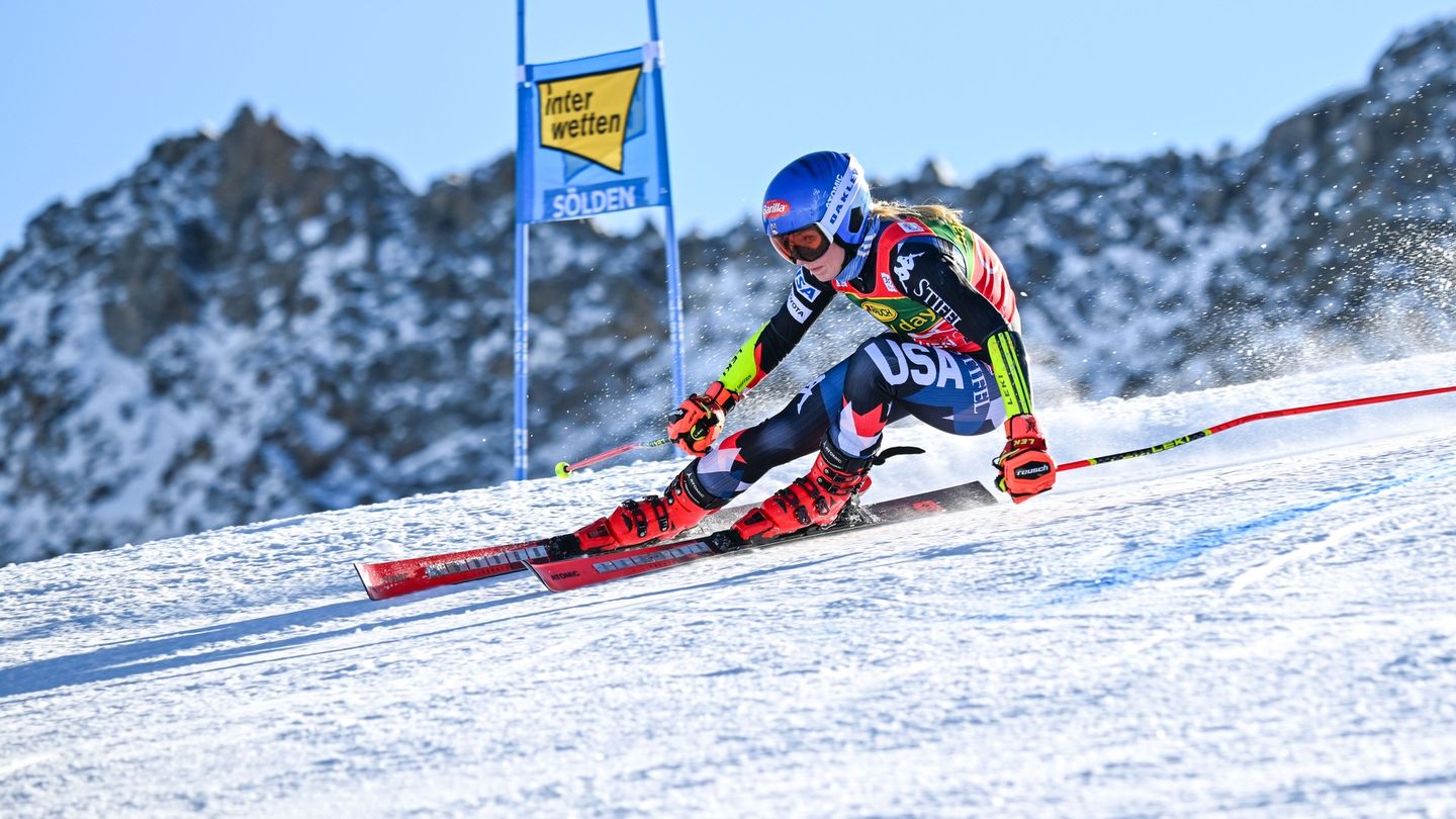 Slalom géant dames. 2e manche 