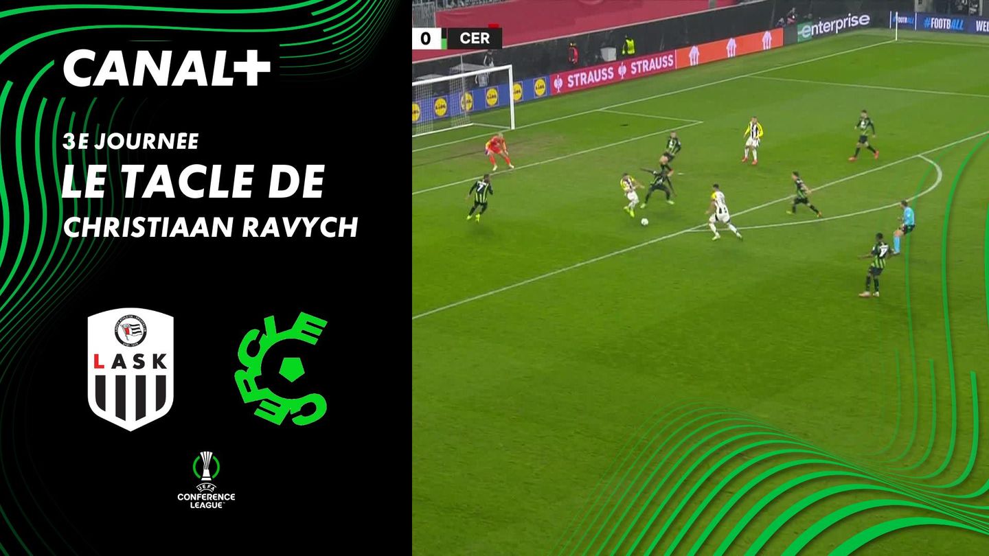 Le tacle de Christiaan Ravych contre LASK (47')