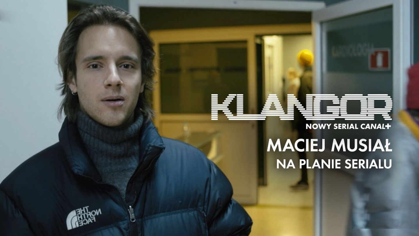 Klangor - Maciej Musiał na planie serialu