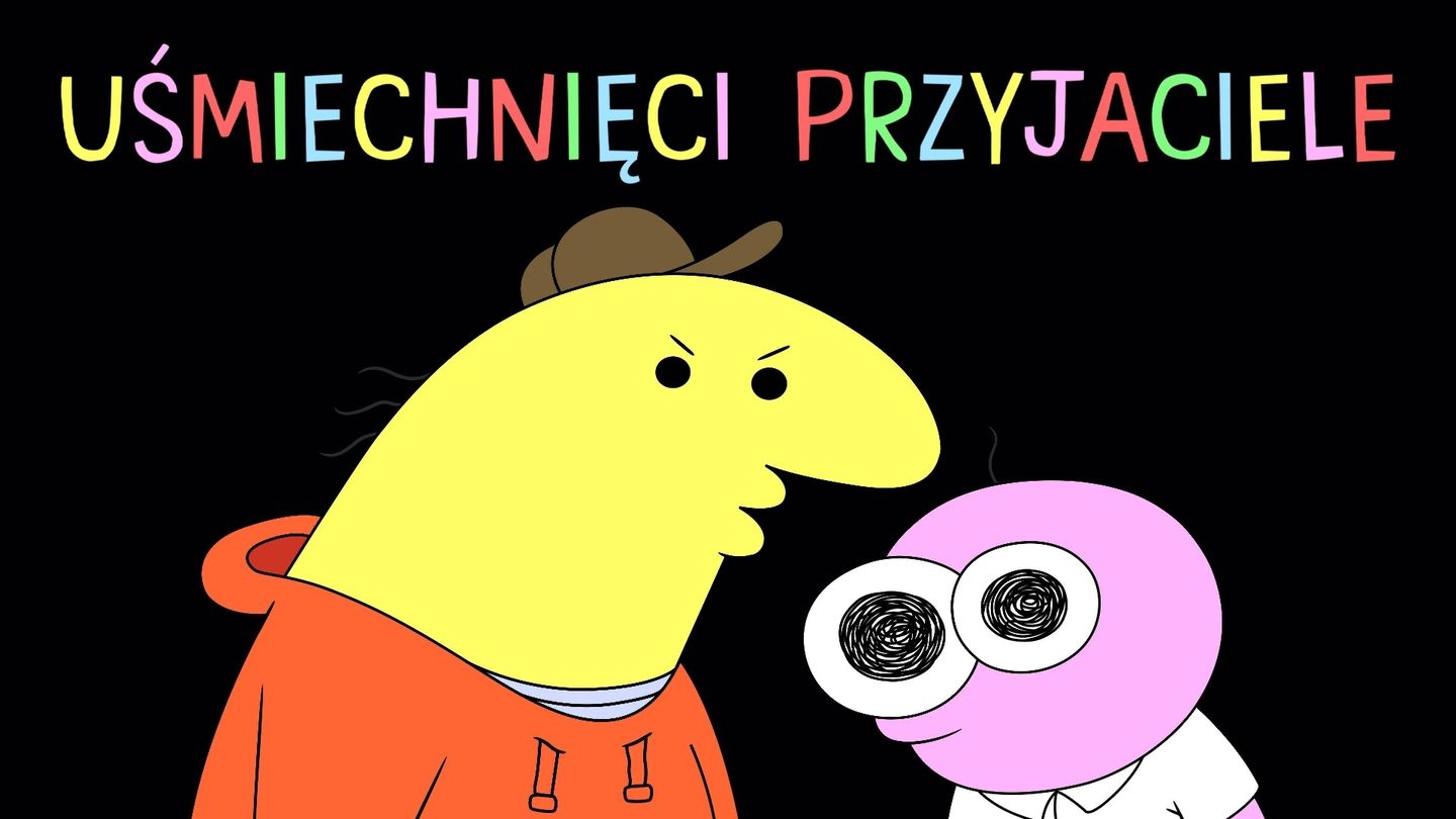 Uśmiechnięci przyjaciele
