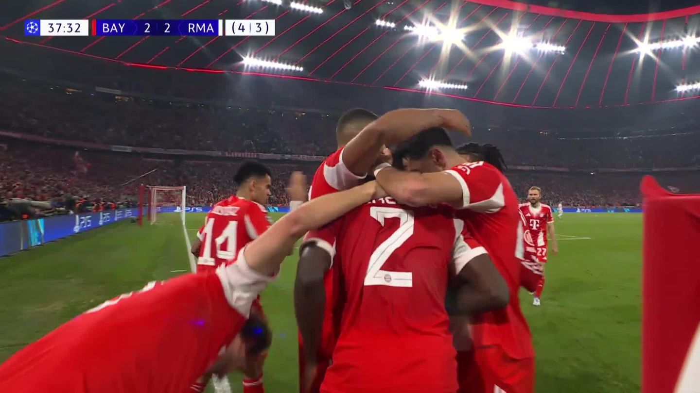 Gol Harry Edward Kane przeciwko Real Madrid CF (38')