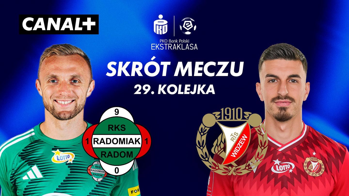 Skrót meczu Radomiak Radom – Widzew Łódź