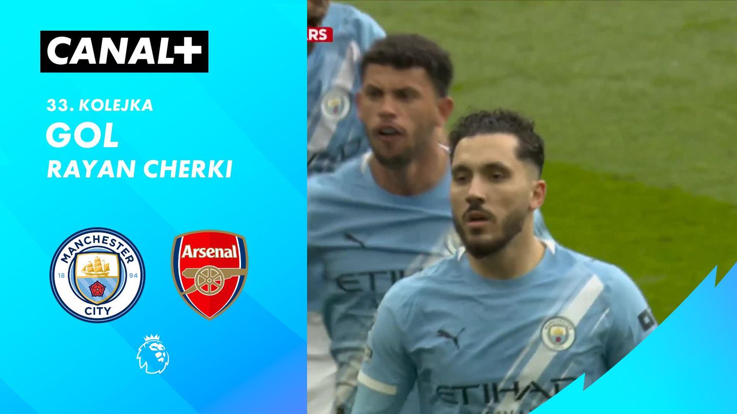 Gol Rayan Cherki przeciwko Arsenal (16')