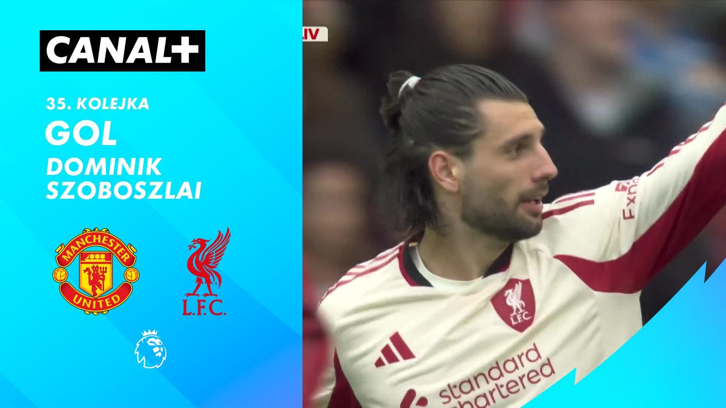 Gol Dominik Szoboszlai przeciwko Manchester United (47')