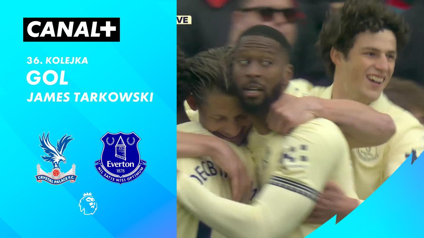 Gol James Tarkowski przeciwko Crystal Palace (6')