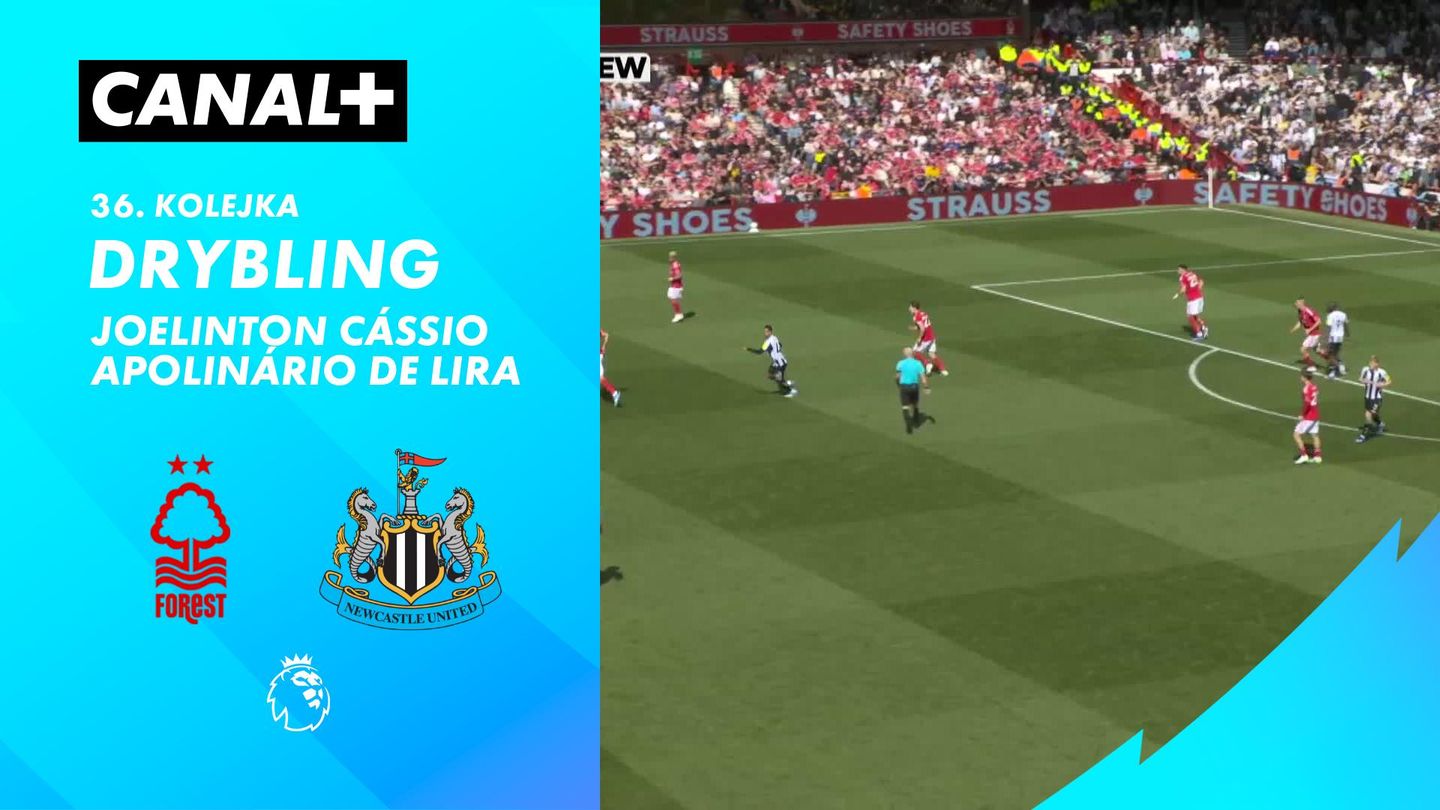 Drybling Joelinton Cássio Apolinário de Lira przeciwko Nottingham Forest (86')