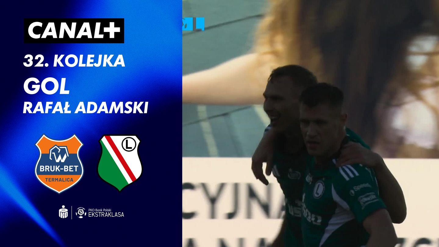 Gol Rafał Adamski przeciwko Bruk-Bet Termalica Nieciecza (19')