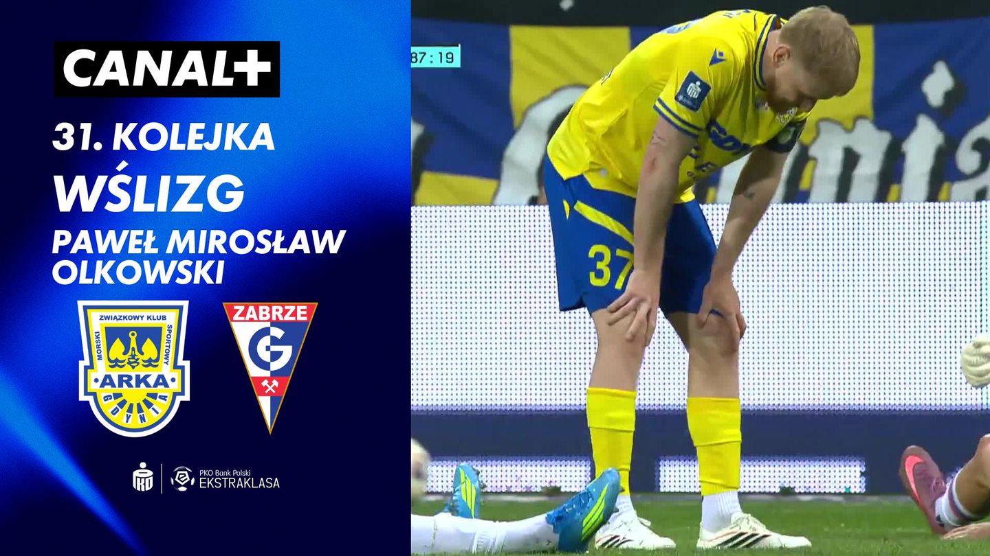 Wślizg Paweł Mirosław Olkowski przeciwko MZKS Arka Gdynia (88')