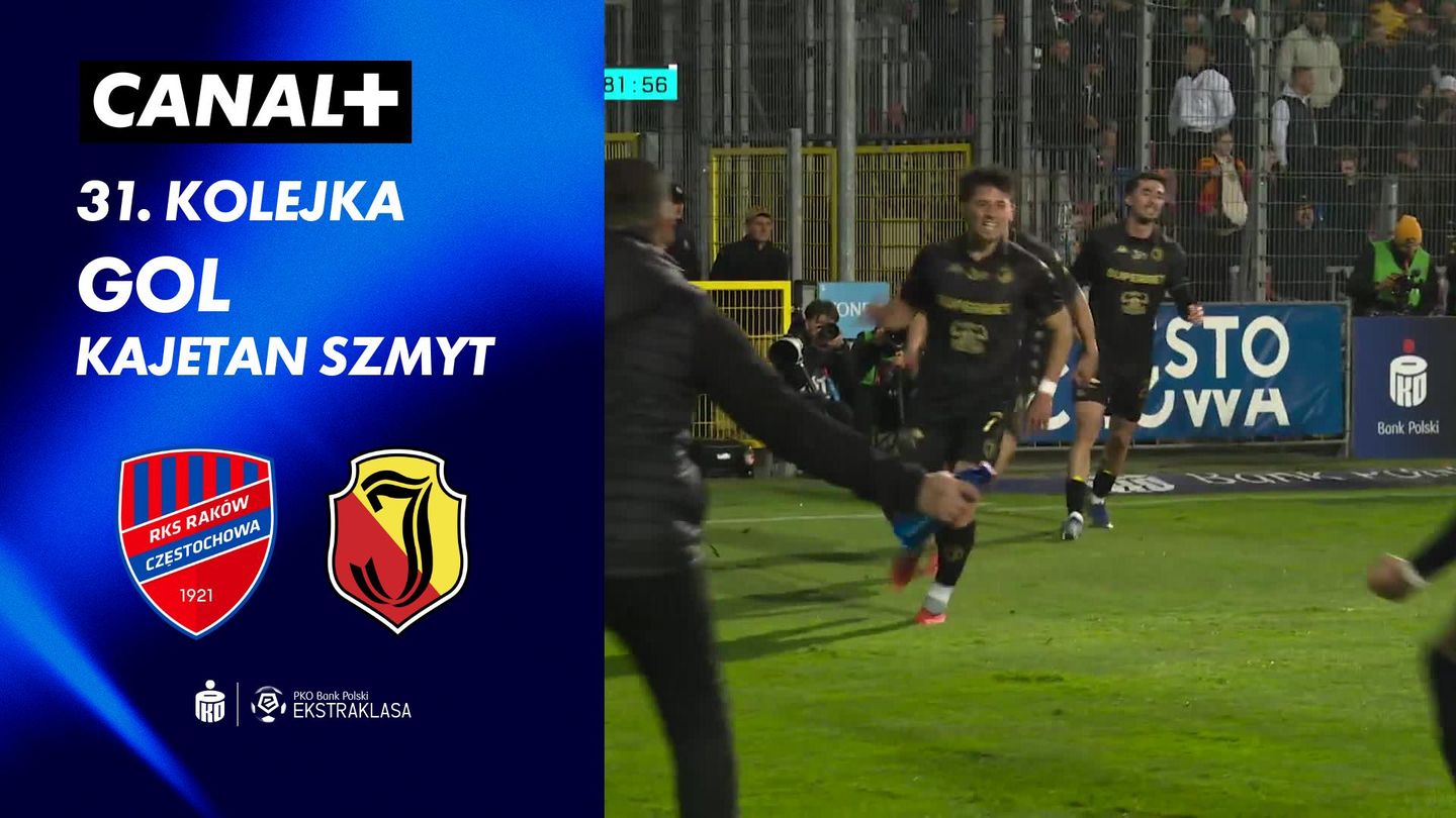 Gol Kajetan Szmyt przeciwko Raków Częstochowa (82')