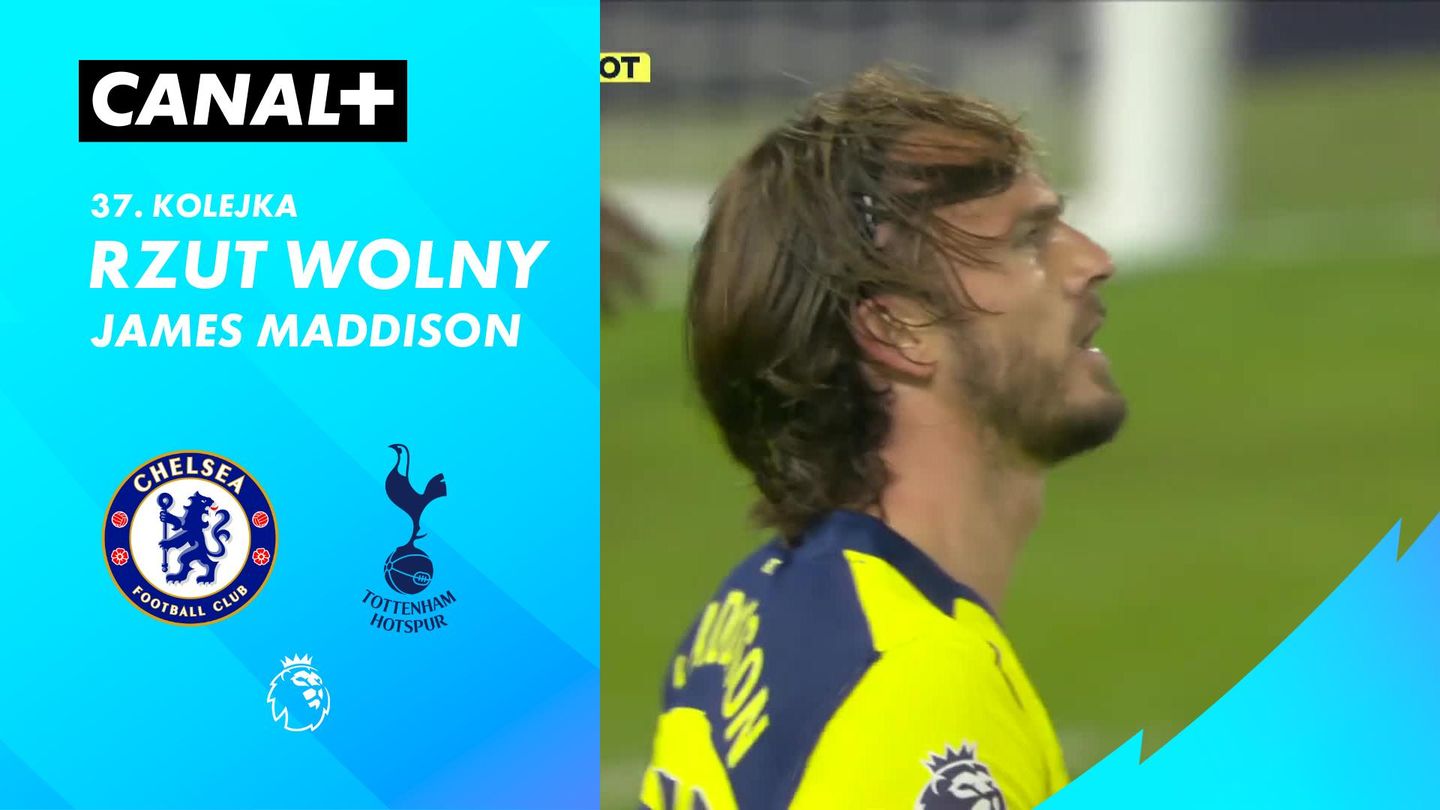 Rzut wolny James Maddison przeciwko Chelsea (94')