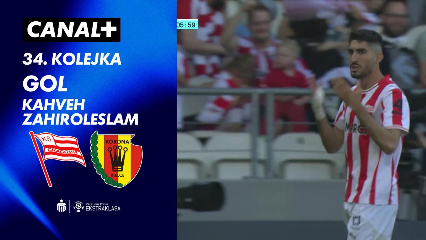 Gol Kahveh Zahiroleslam przeciwko Korona Kielce (6')