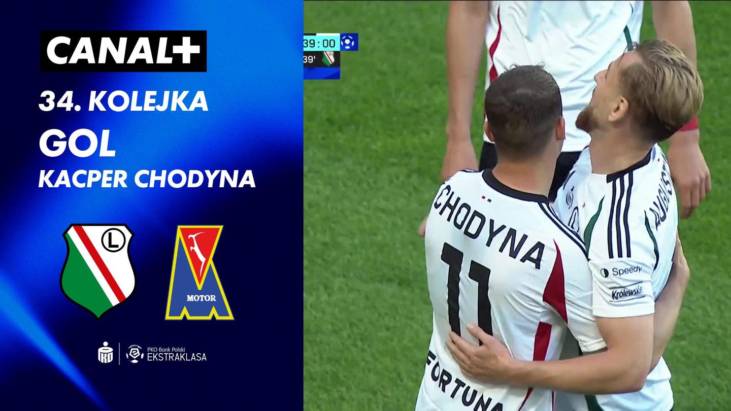 Gol Kacper Chodyna przeciwko Motor Lublin SA (39')