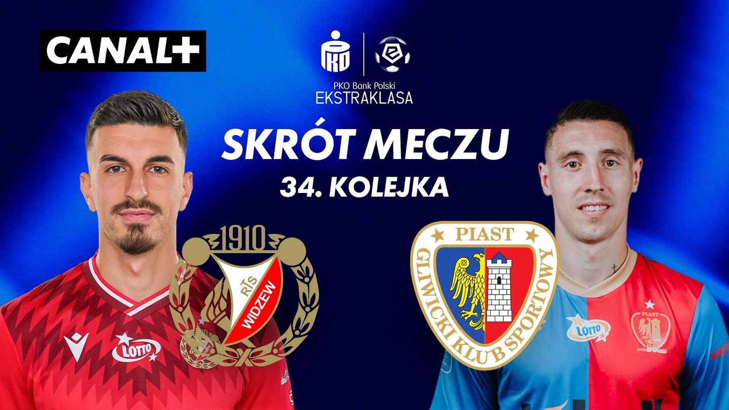 Skrót meczu Widzew Łódź – Piast Gliwice